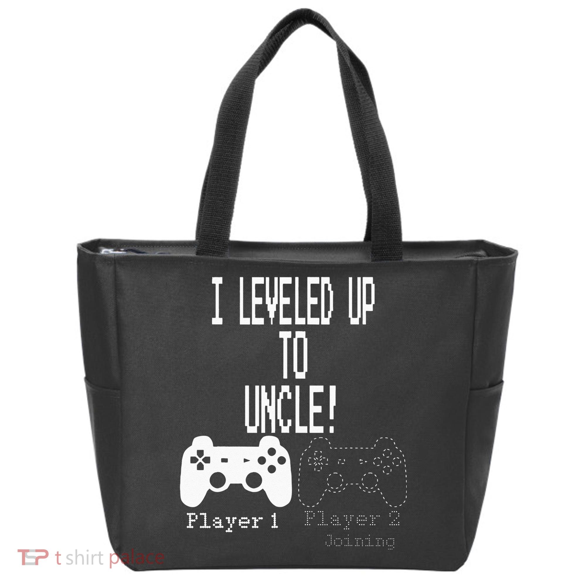 I Leveled Up To Uncle New Uncle Gaming Tote Bag