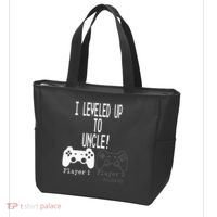 I Leveled Up To Uncle New Uncle Gaming Tote Bag thumb 3