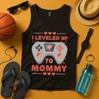 I Leveled Up To Mommy Gamer Tank Top thumb 4