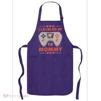 I Leveled Up To Mommy Gamer Apron thumb 0