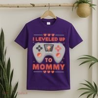 I Leveled Up To Mommy Gamer T-Shirt thumb 2