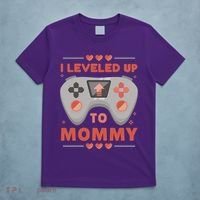 I Leveled Up To Mommy Gamer T-Shirt thumb 5