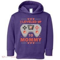 I Leveled Up To Mommy Gamer Toddler Hoodie thumb 0