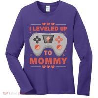 I Leveled Up To Mommy Gamer Women's Long Sleeve Shirt thumb 0