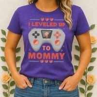 I Leveled Up To Mommy Gamer Women's T-Shirt thumb 2