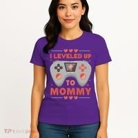 I Leveled Up To Mommy Gamer Women's T-Shirt thumb 4