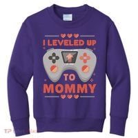 I Leveled Up To Mommy Gamer Kids Sweatshirt thumb 0