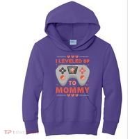 I Leveled Up To Mommy Gamer Kids Hoodie thumb 0