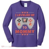 I Leveled Up To Mommy Gamer Kids Long Sleeve Shirt thumb 0