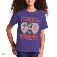 I Leveled Up To Mommy Gamer Kids T-Shirt thumb 2