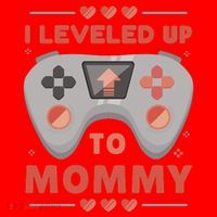 I Leveled Up To Mommy Gamer Santa Hat thumb 1