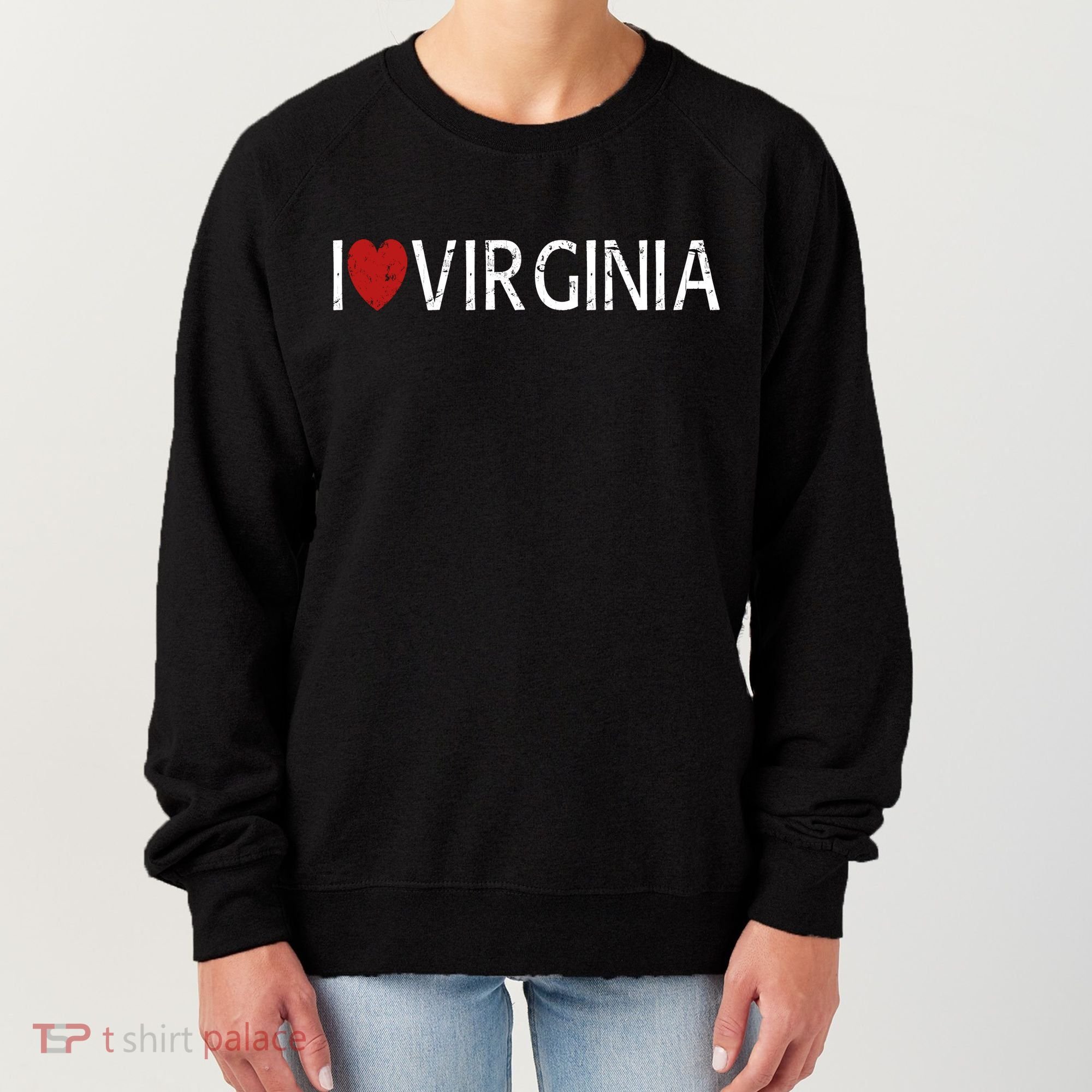 I Love Virginia Women's Sweatshirt