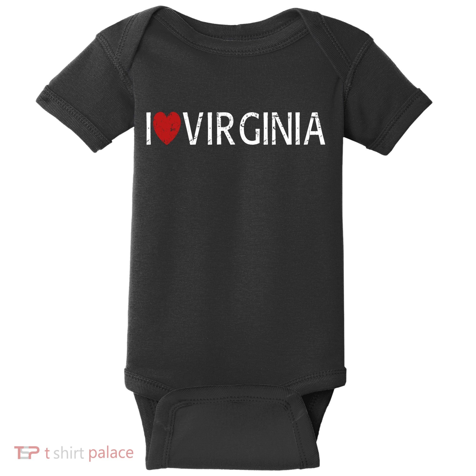 I Love Virginia Baby Bodysuit