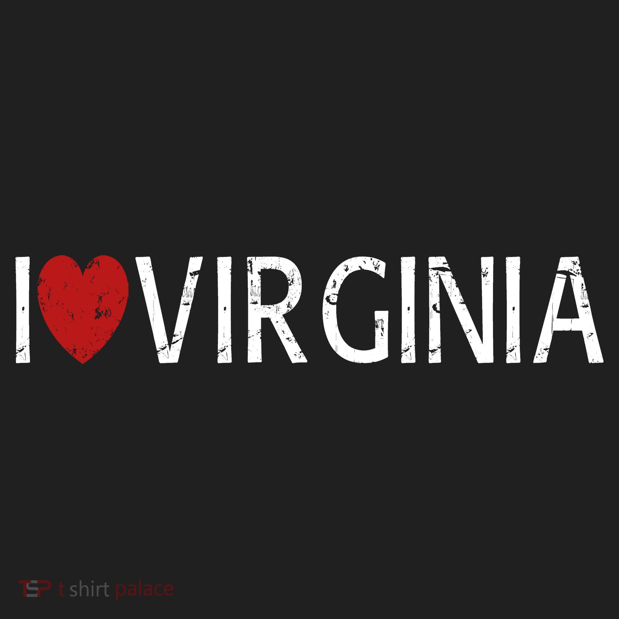 I Love Virginia Golf Towel