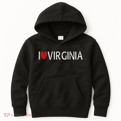 I Love Virginia Kids Hoodie