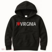 I Love Virginia Kids Hoodie thumb 0