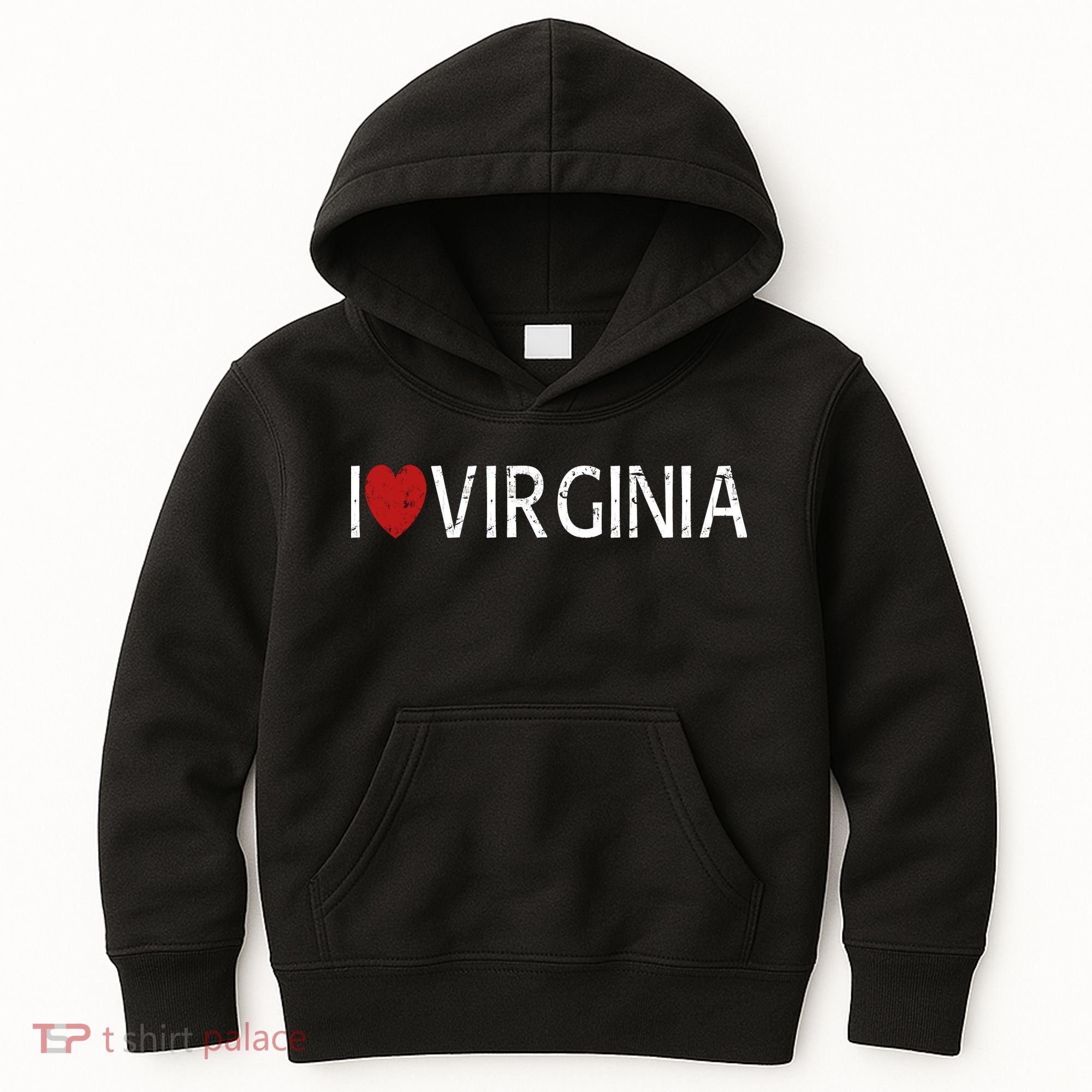 I Love Virginia Kids Hoodie