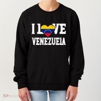 I Love Venezuela Flag Patriotic Throwback Souvenir Funny Gift Women's Sweatshirt thumb 0