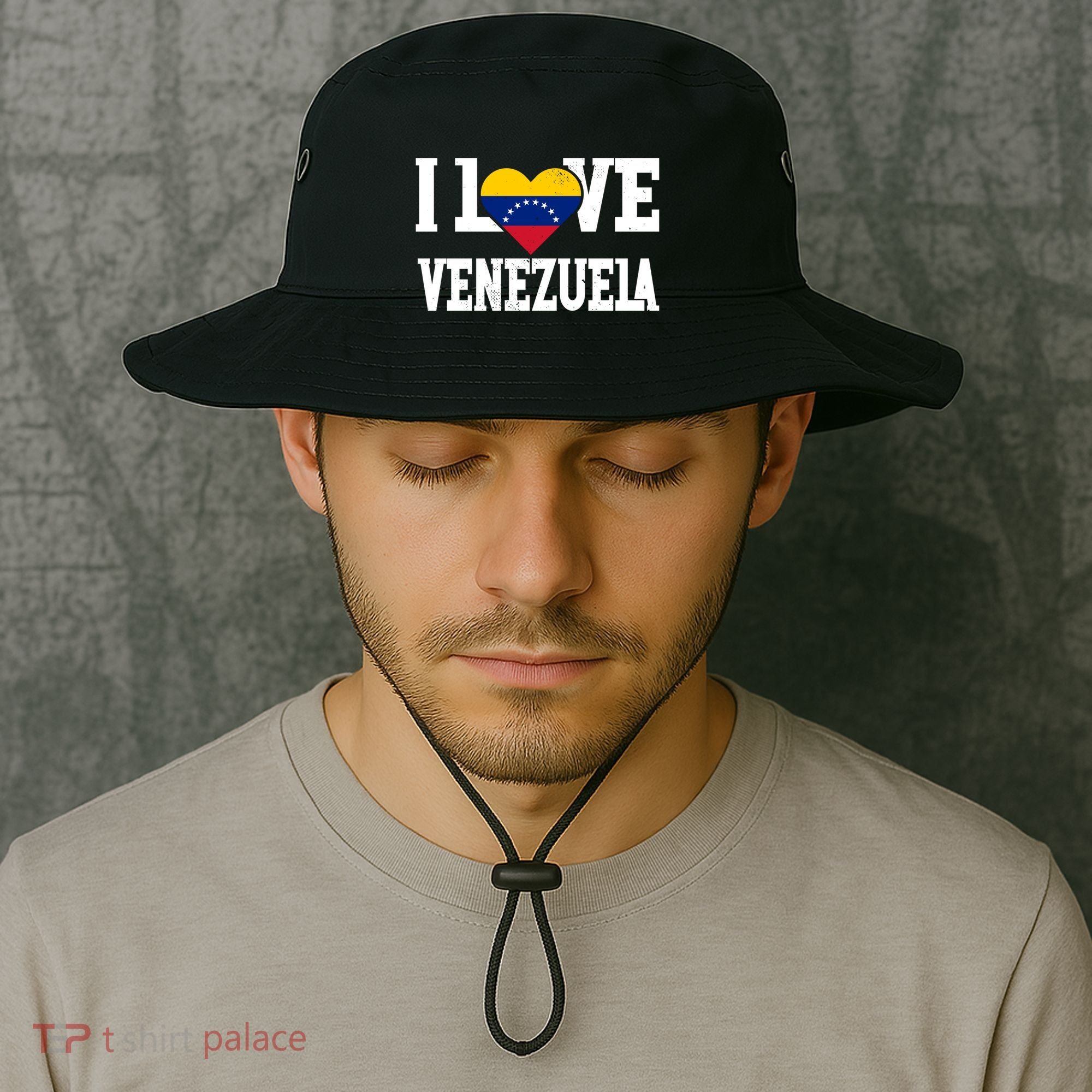 I Love Venezuela Flag Patriotic Throwback Souvenir Funny Gift Bucket Hat
