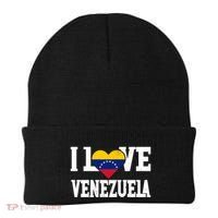I Love Venezuela Flag Patriotic Throwback Souvenir Funny Gift Beanie thumb 0