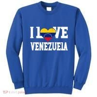 I Love Venezuela Flag Patriotic Throwback Souvenir Funny Gift Sweatshirt thumb 0