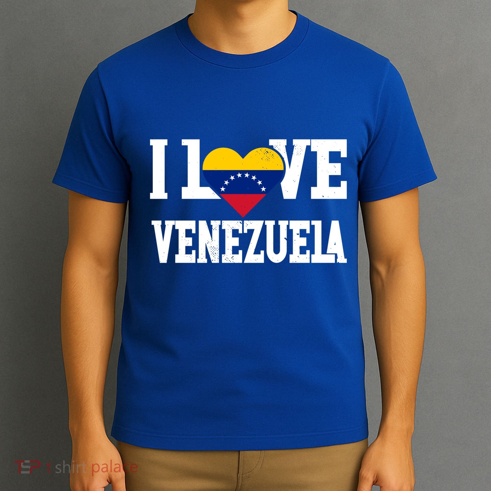 I Love Venezuela Flag Patriotic Throwback Souvenir Funny Gift T-Shirt