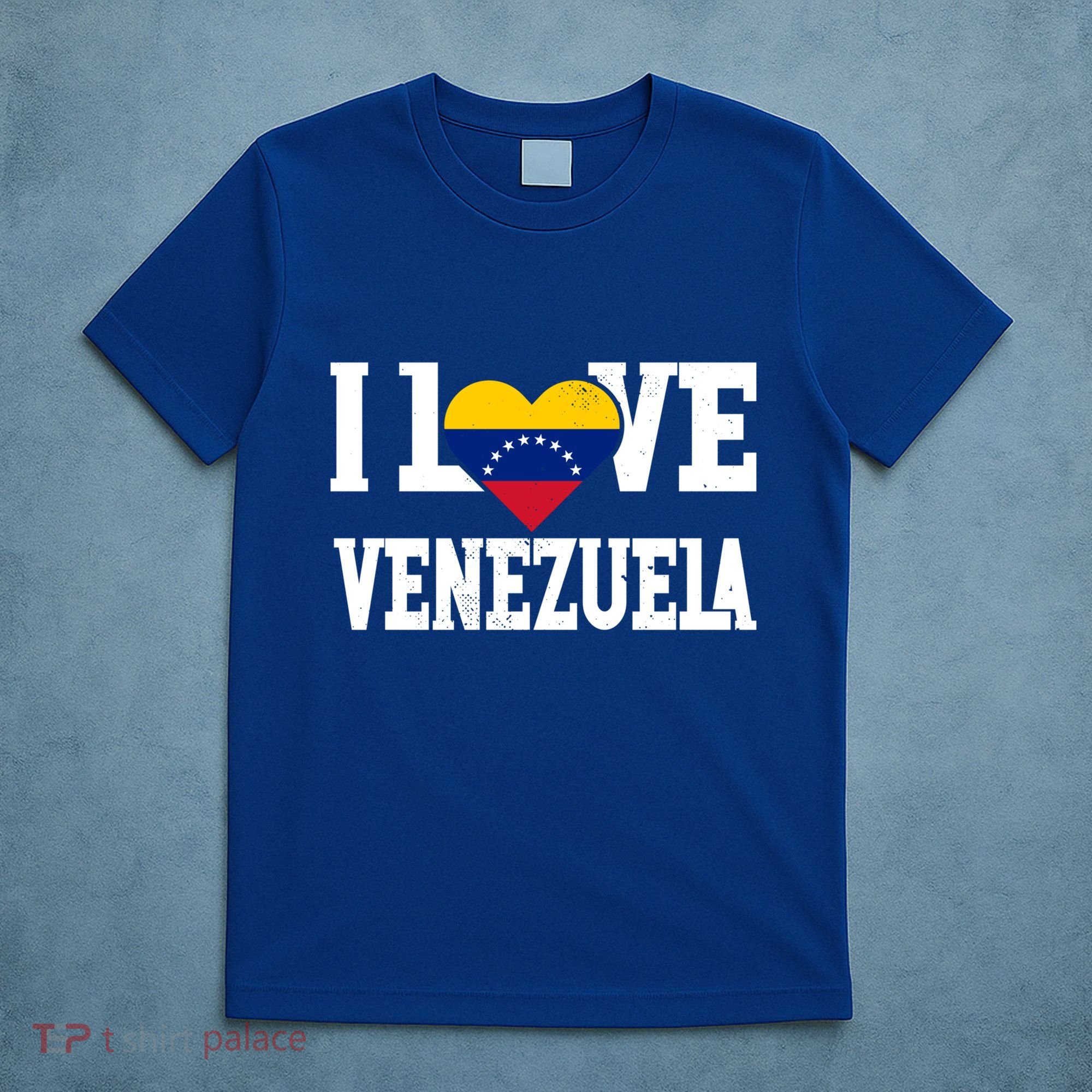I Love Venezuela Flag Patriotic Throwback Souvenir Funny Gift T-Shirt