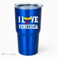 I Love Venezuela Flag Patriotic Throwback Souvenir Funny Gift Tumbler thumb 0