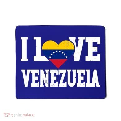 I Love Venezuela Flag Patriotic Throwback Souvenir Funny Gift Mousepad