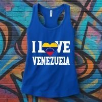 I Love Venezuela Flag Patriotic Throwback Souvenir Funny Gift Women's Tank Top thumb 3