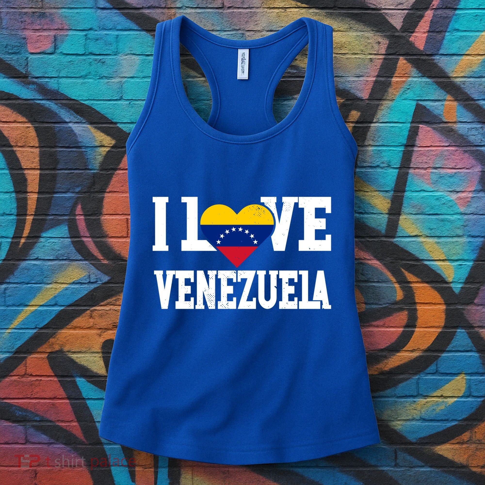 I Love Venezuela Flag Patriotic Throwback Souvenir Funny Gift Women's Tank Top
