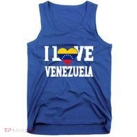 I Love Venezuela Flag Patriotic Throwback Souvenir Funny Gift Tank Top thumb 0