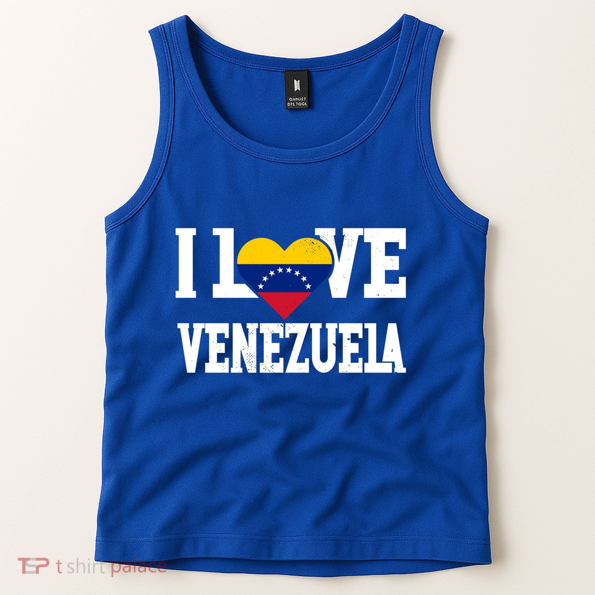 I Love Venezuela Flag Patriotic Throwback Souvenir Funny Gift Tank Top