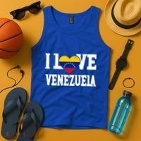I Love Venezuela Flag Patriotic Throwback Souvenir Funny Gift Tank Top thumb 4