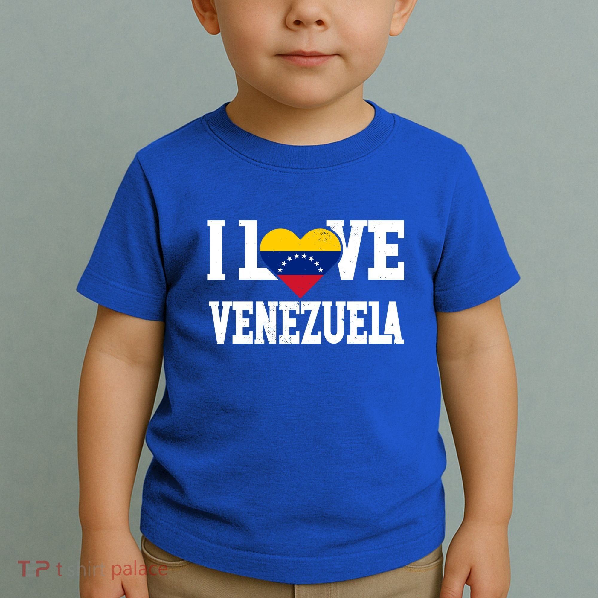 I Love Venezuela Flag Patriotic Throwback Souvenir Funny Gift Toddler T-Shirt