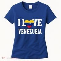 I Love Venezuela Flag Patriotic Throwback Souvenir Funny Gift Women's T-Shirt thumb 0