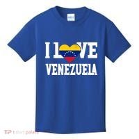I Love Venezuela Flag Patriotic Throwback Souvenir Funny Gift Kids T-Shirt thumb 0