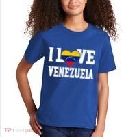 I Love Venezuela Flag Patriotic Throwback Souvenir Funny Gift Kids T-Shirt thumb 2
