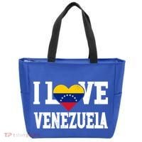 I Love Venezuela Flag Patriotic Throwback Souvenir Funny Gift Tote Bag thumb 0