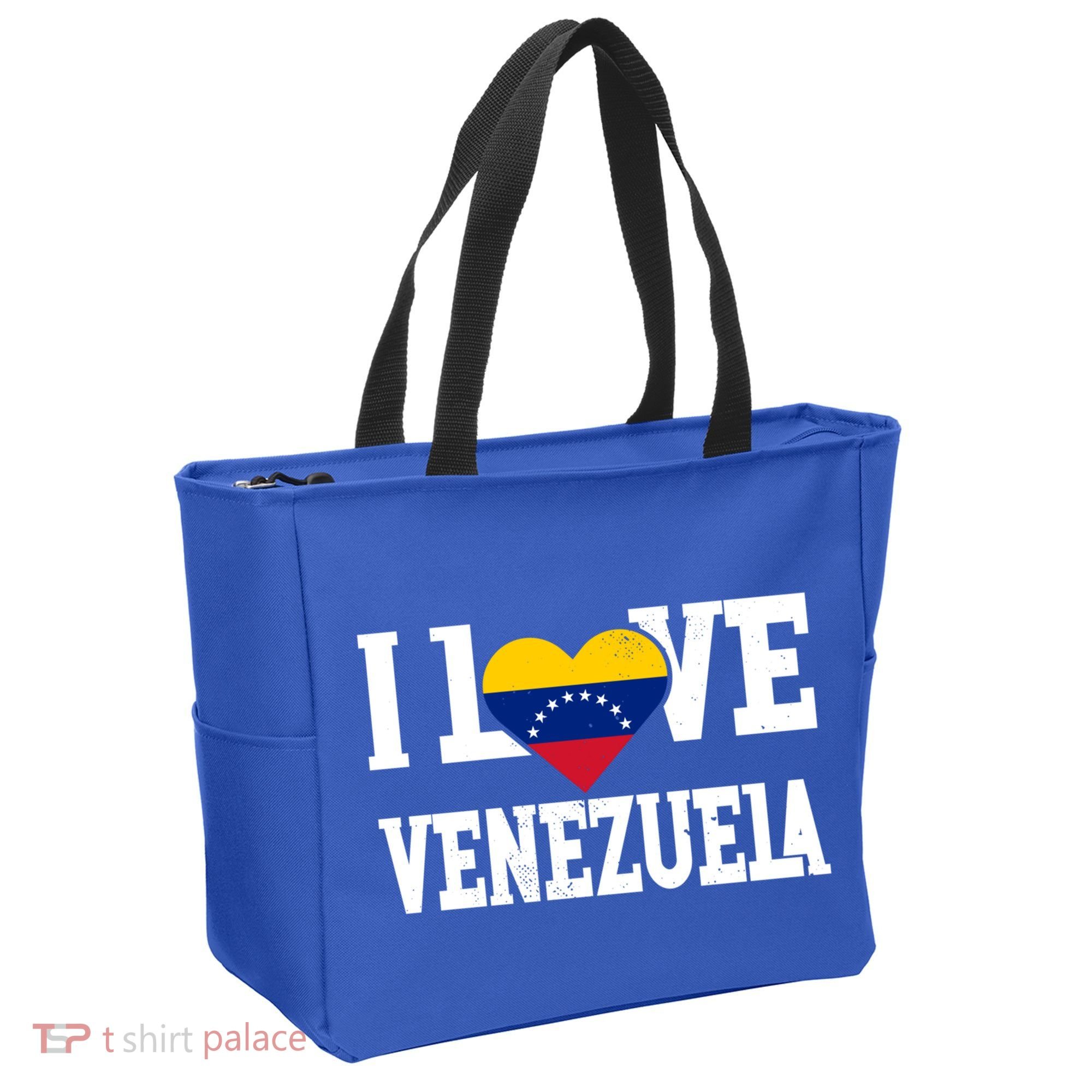 I Love Venezuela Flag Patriotic Throwback Souvenir Funny Gift Tote Bag