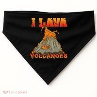 I Lava Volcanoes Geology Volcano Lover USA-Made Doggie Bandana thumb 0