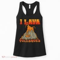 I Lava Volcanoes Geology Volcano Lover Women's Tank Top thumb 0
