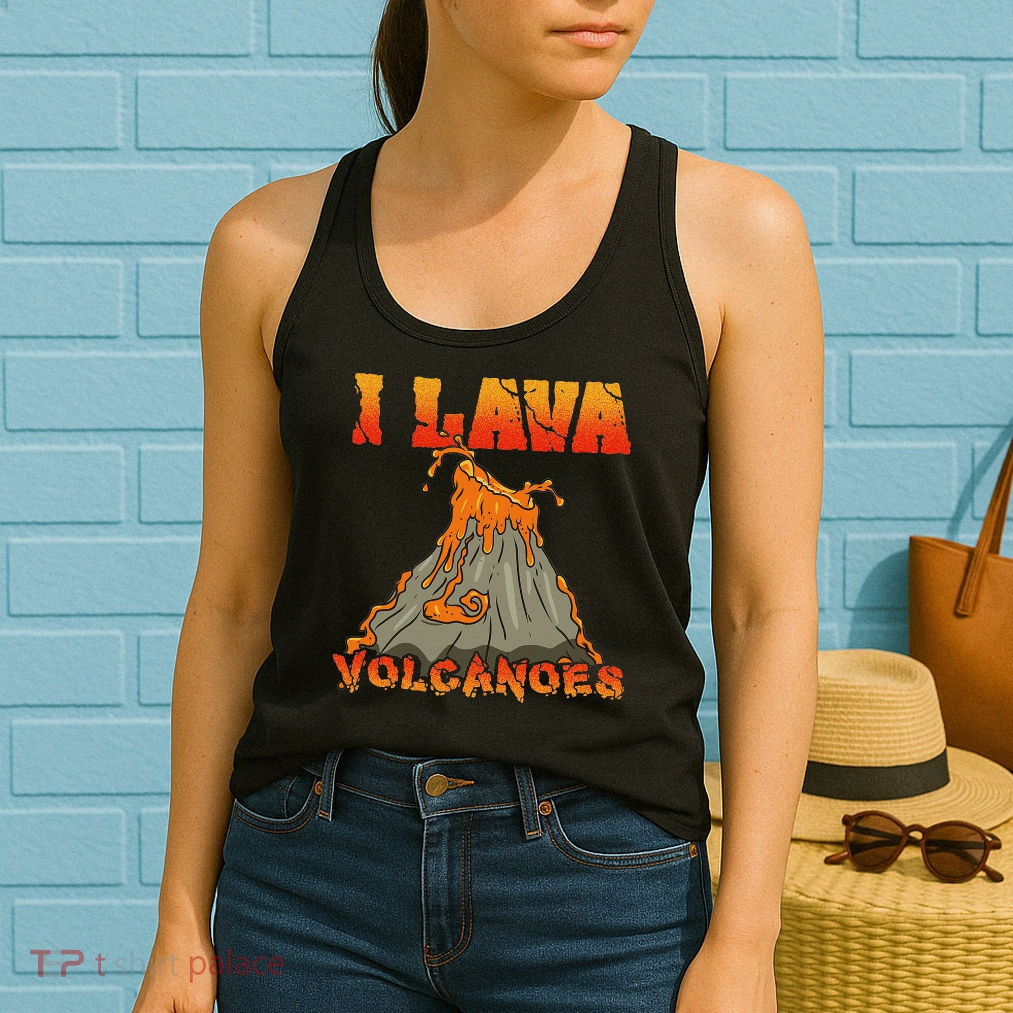 I Lava Volcanoes Geology Volcano Lover Women's Tank Top