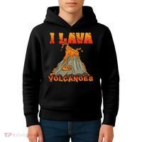 I Lava Volcanoes Geology Volcano Lover Kids Hoodie thumb 4