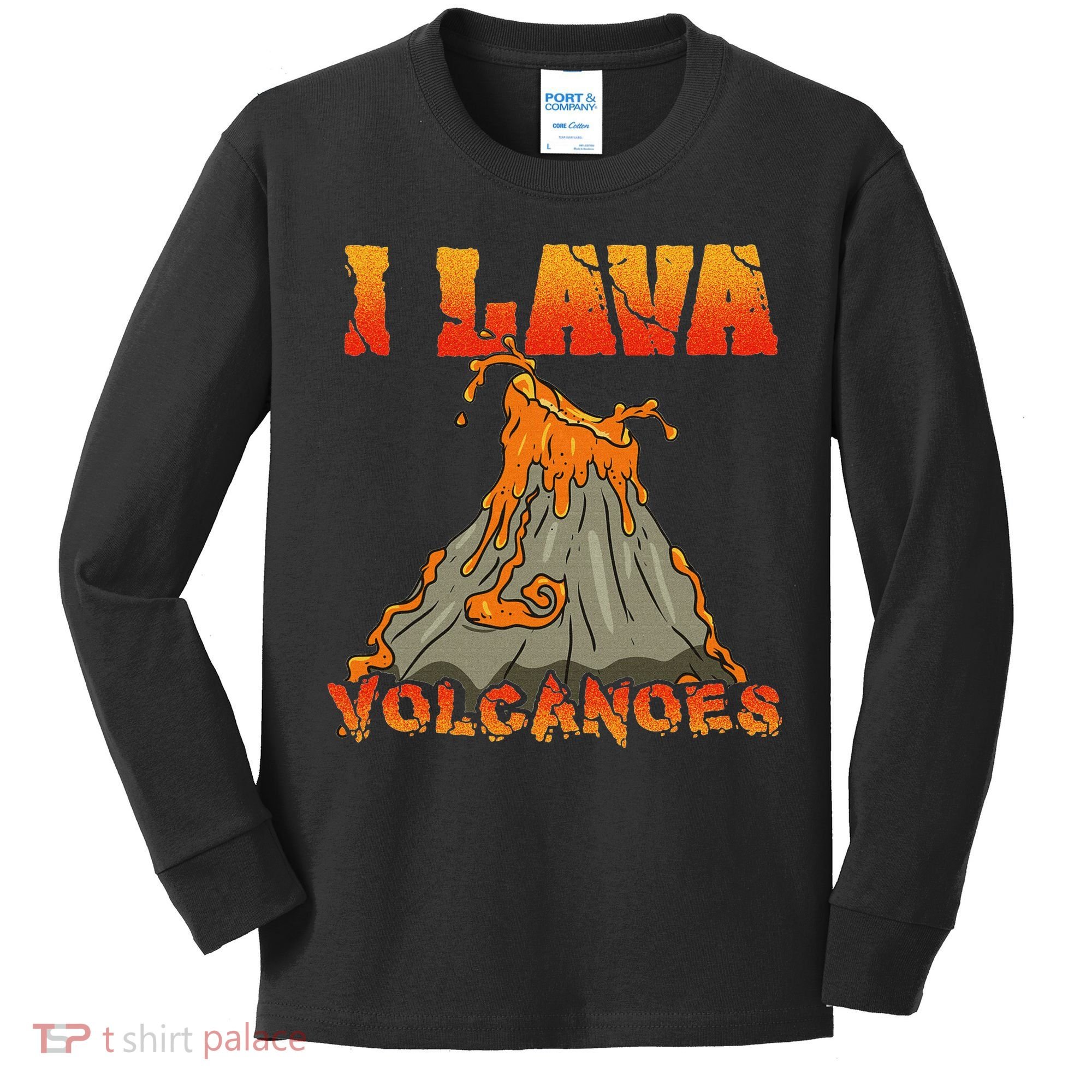 I Lava Volcanoes Geology Volcano Lover Kids Long Sleeve Shirt