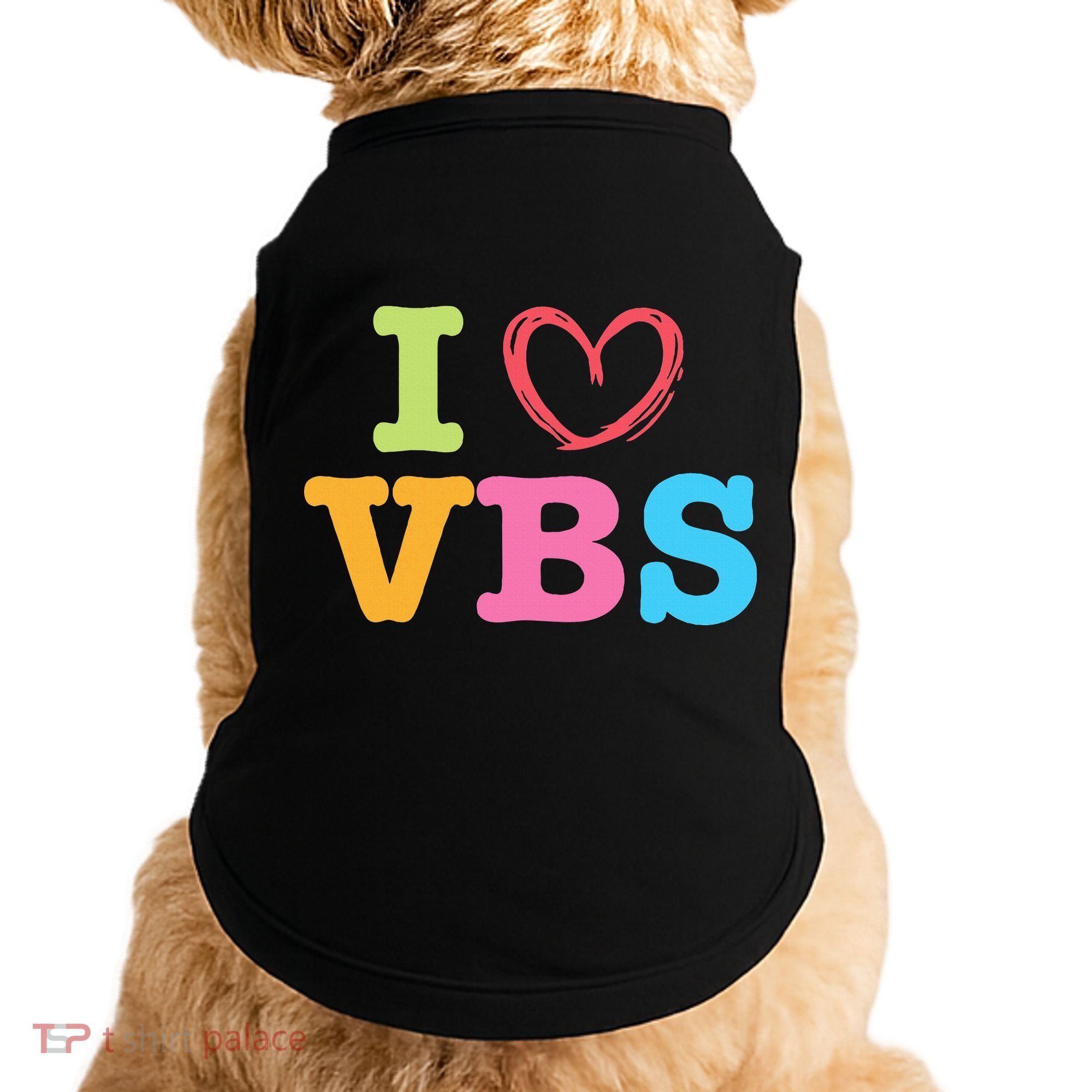 I Love Vbs I Heart Vacation Bible School Crew Bible Study Doggie Tank
