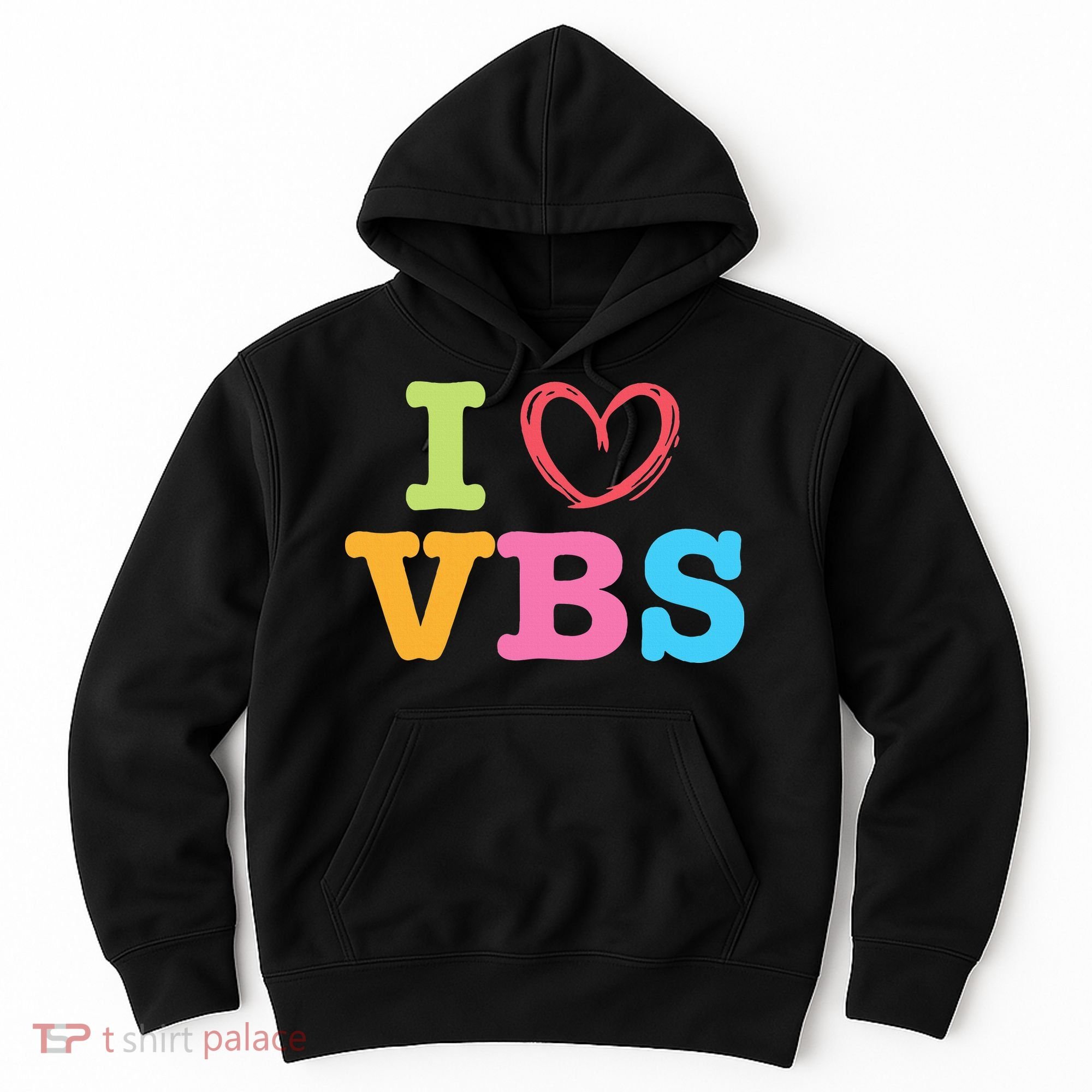 I Love Vbs I Heart Vacation Bible School Crew Bible Study Hoodie