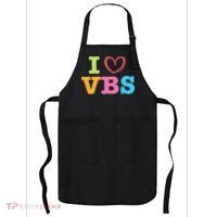 I Love Vbs I Heart Vacation Bible School Crew Bible Study Apron thumb 0