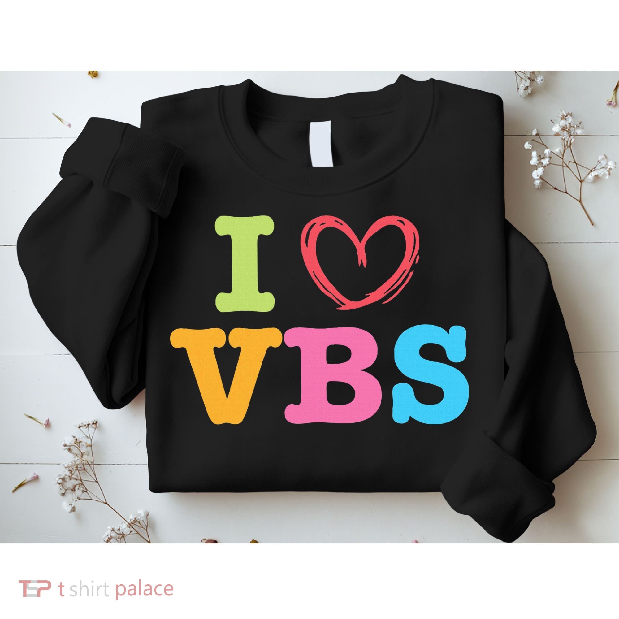 I Love Vbs I Heart Vacation Bible School Crew Bible Study Sweatshirt
