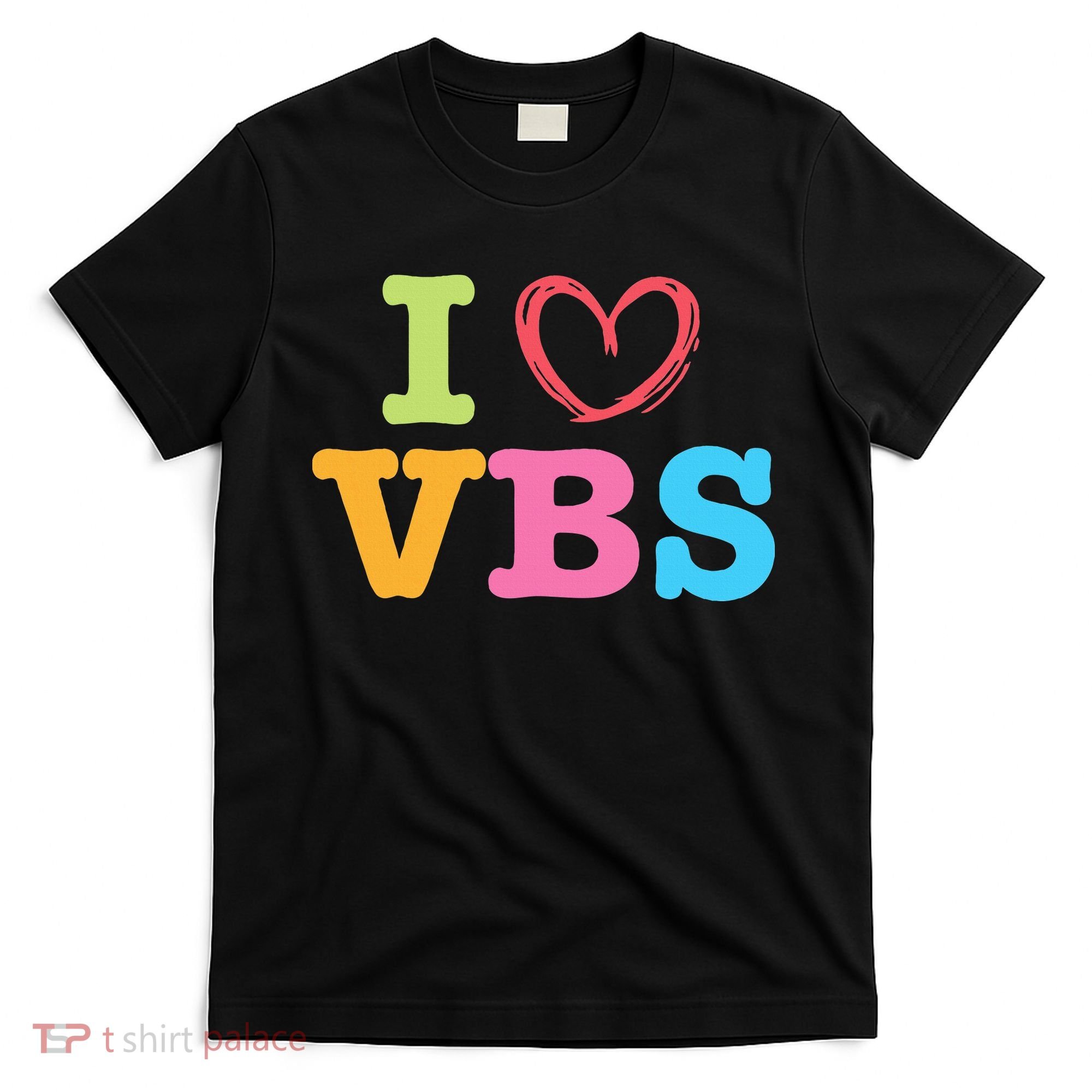 I Love Vbs I Heart Vacation Bible School Crew Bible Study T-Shirt